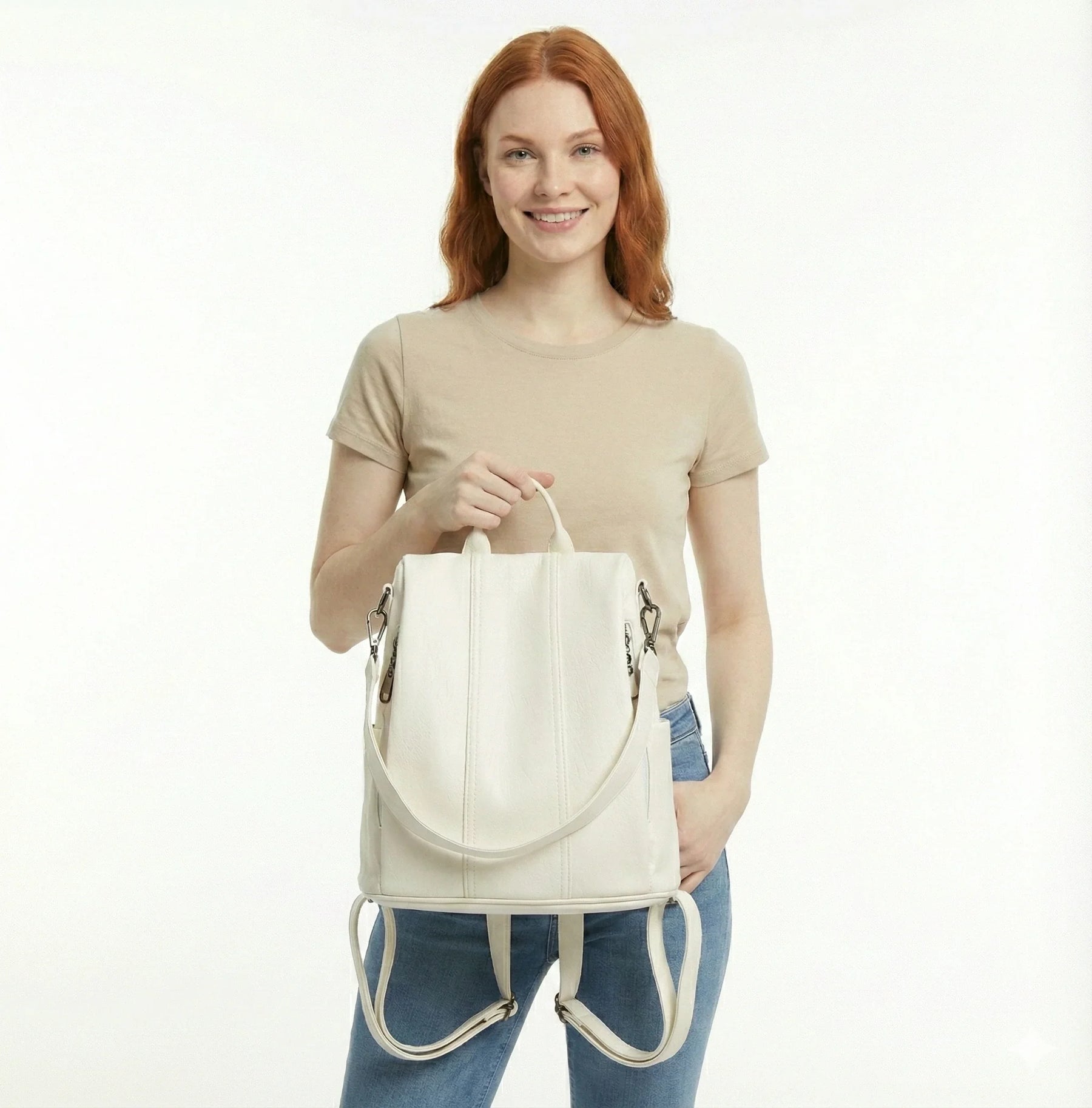 Mochila Feminina Aurora em Couro Legítimo