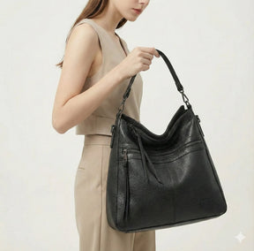 Bolsa Feminina Hobo Grande em Couro Verona