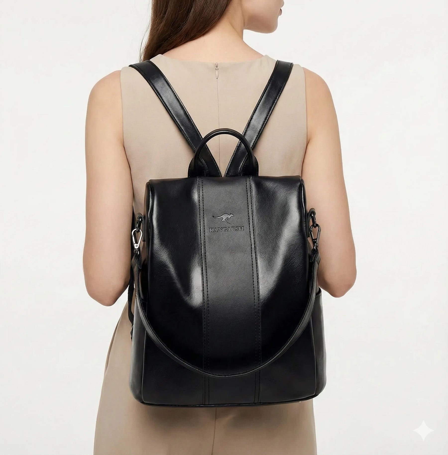 Mochila Feminina Siena em Couro Legítimo