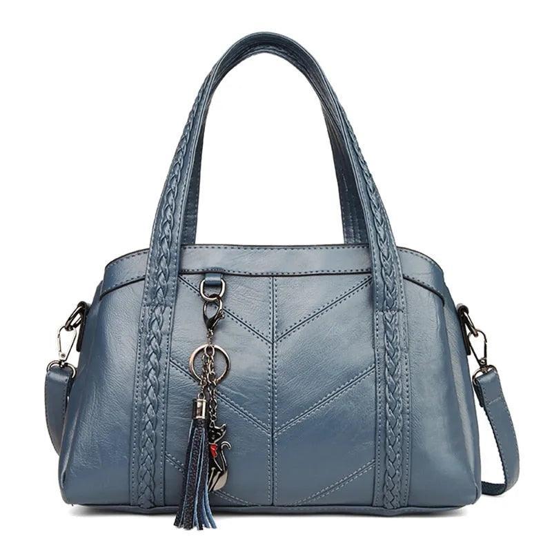 Bolsa Feminina Tiracolo Média em Couro Elegance