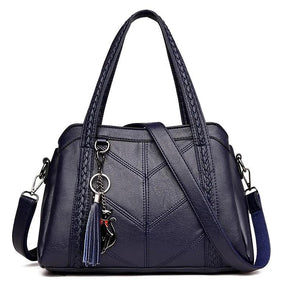 Bolsa Feminina Tiracolo Média em Couro Elegance