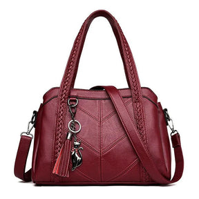 Bolsa Feminina Tiracolo Média em Couro Elegance