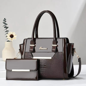 Bolsa Feminina Tote média em Couro Legítimo Andrea