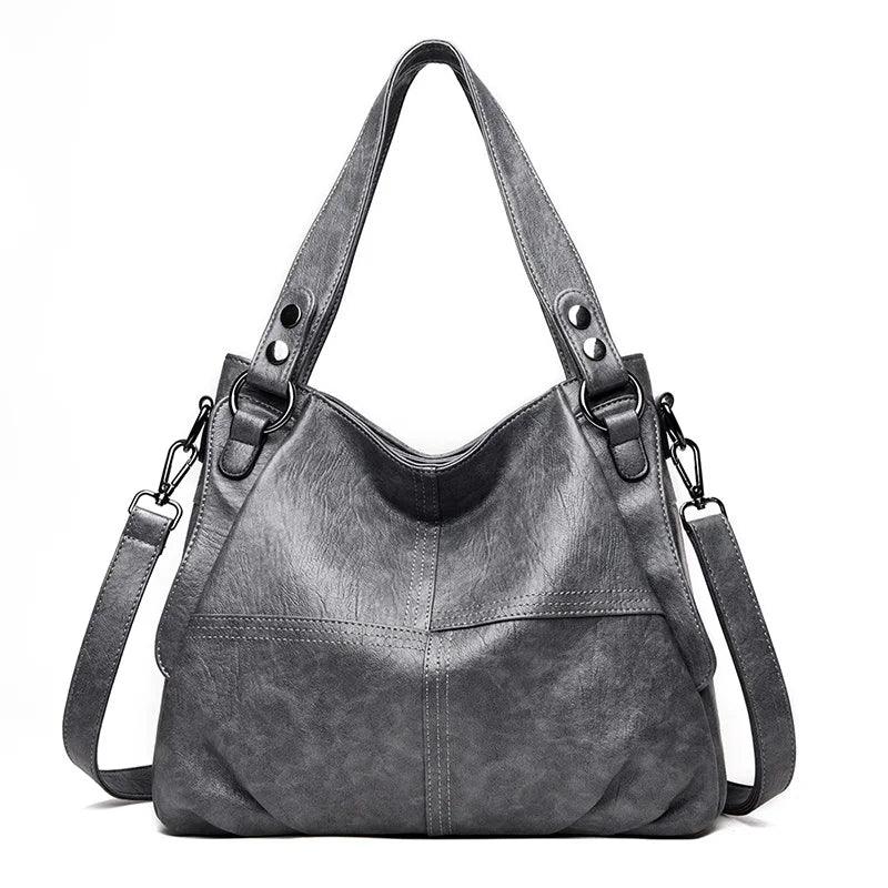 Bolsa Feminina Hobo Grande Em Couro Soft