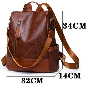 Mochila Feminina Capri em Couro Legítimo