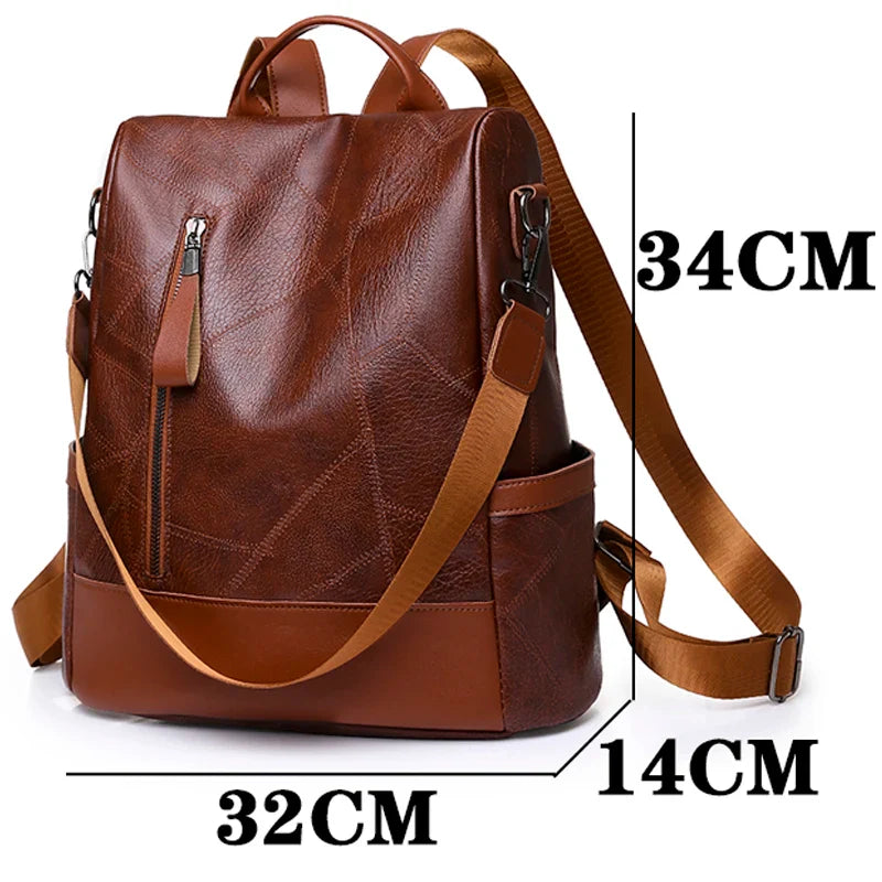 Mochila Feminina Capri em Couro Legítimo