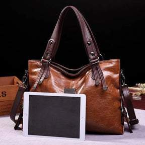 Bolsa Feminina Tote Grande em Couro Morgana