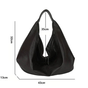 Bolsa Feminina Hobo Grande em Couro Essence