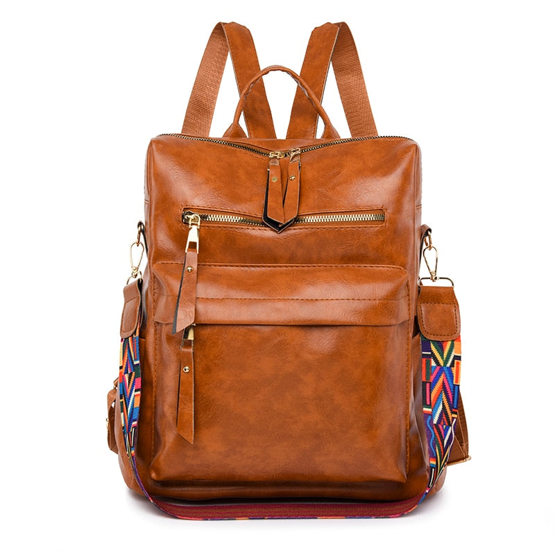 Mochila Feminina Executiva Em Couro Legítimo