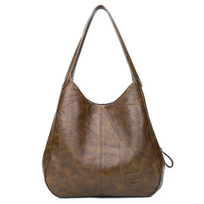 Bolsa Feminina Hobo Grande em Couro Vintage