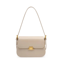 Bolsa Feminina Tiracolo Elegante Fecho Dourado Marrom