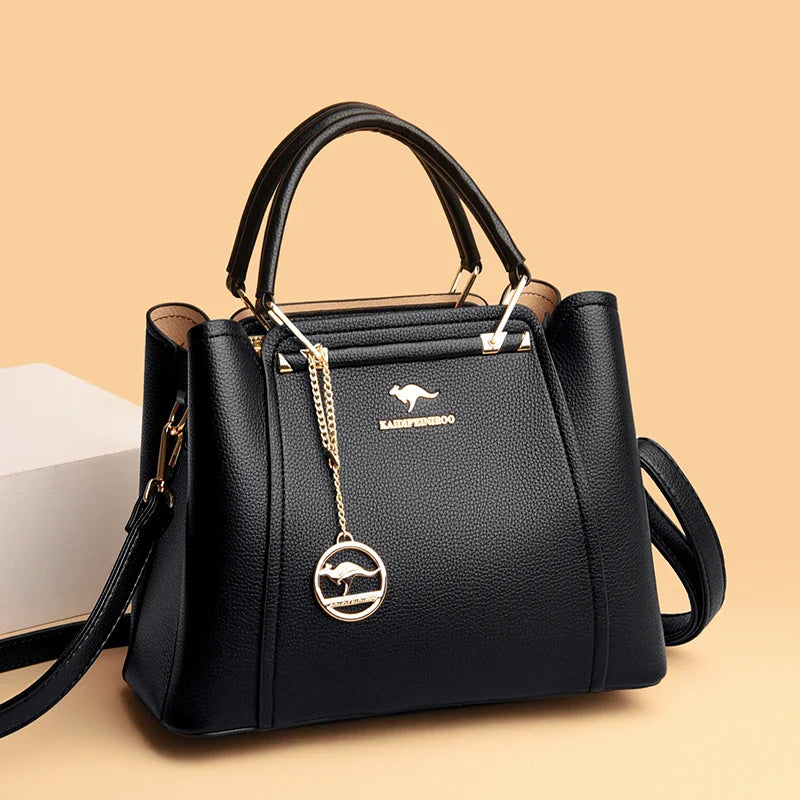 Bolsa Feminina  Tote Média em Couro Gisely