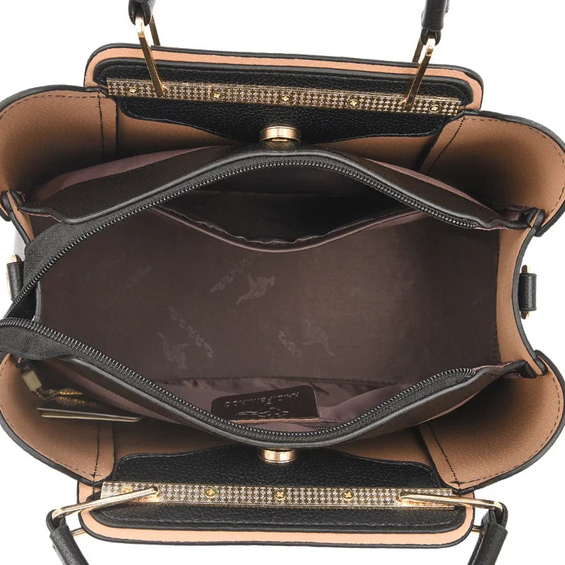 Bolsa Feminina  Tote Média em Couro Gisely