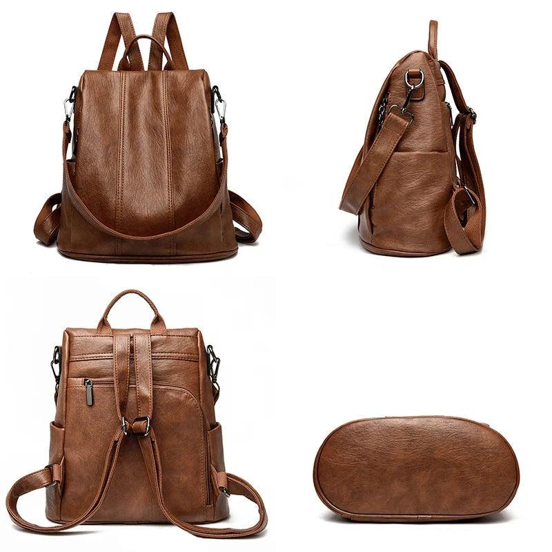 Mochila Feminina Aurora em Couro Legítimo