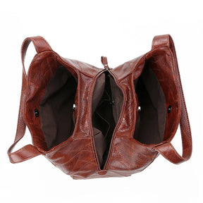 Bolsa Feminina Hobo Grande em Couro Vintage