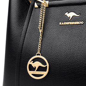 Bolsa Feminina  Tote Média em Couro Gisely