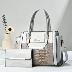 Bolsa Feminina Tote média em Couro Legítimo Andrea