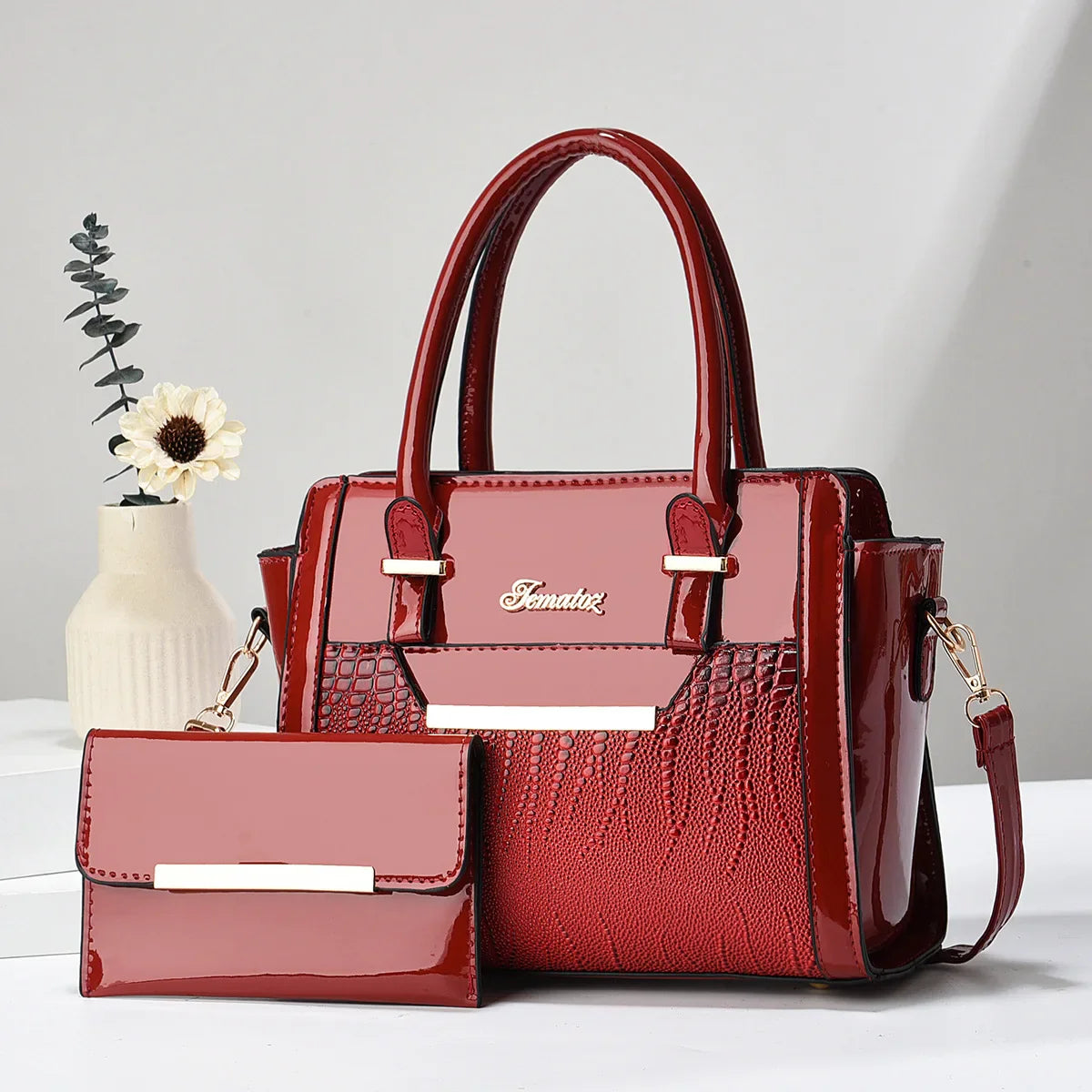 Bolsa Feminina Tote média em Couro Legítimo Andrea
