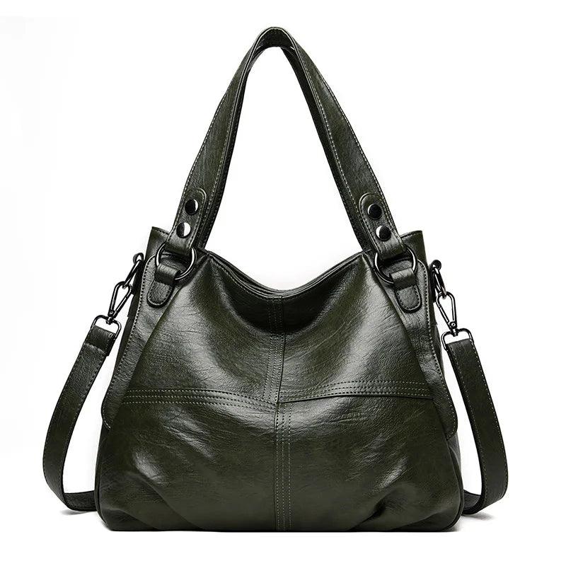 Bolsa Feminina Hobo Grande Em Couro Soft