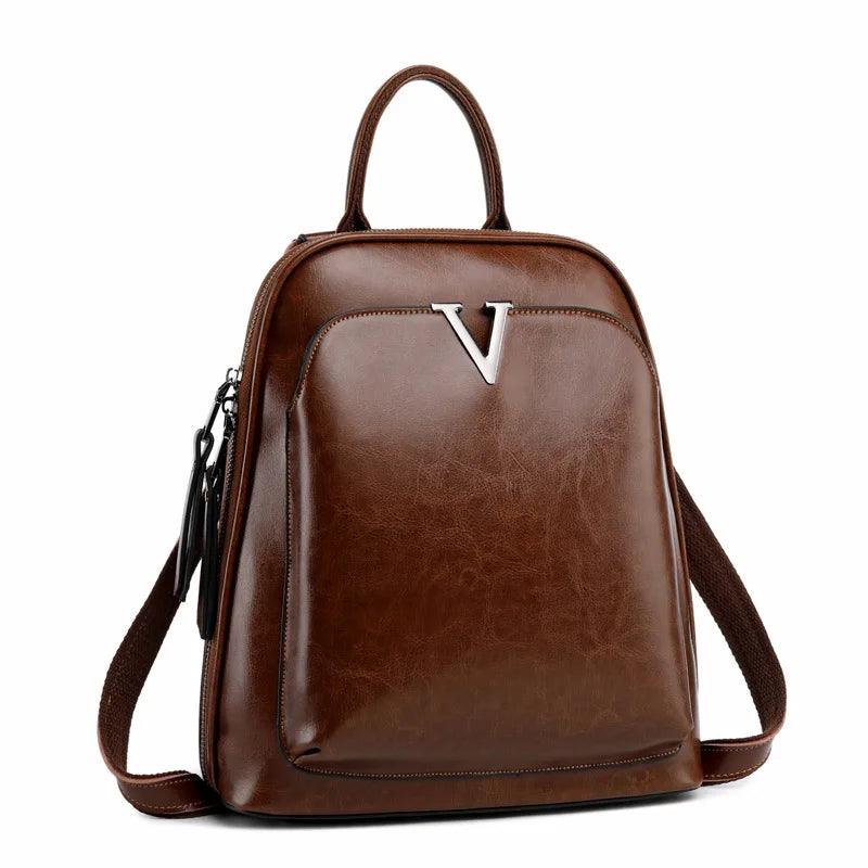Mochila Feminina Vittoria em Couro Legítimo