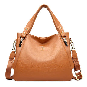 Bolsa Feminina Hobo Grande em Couro Santorini