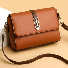 Bolsa Feminina Tiracolo Pequena Em Couro Minimalista