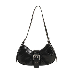 Bolsa Feminina Baguete Pequena em Couro Olivia