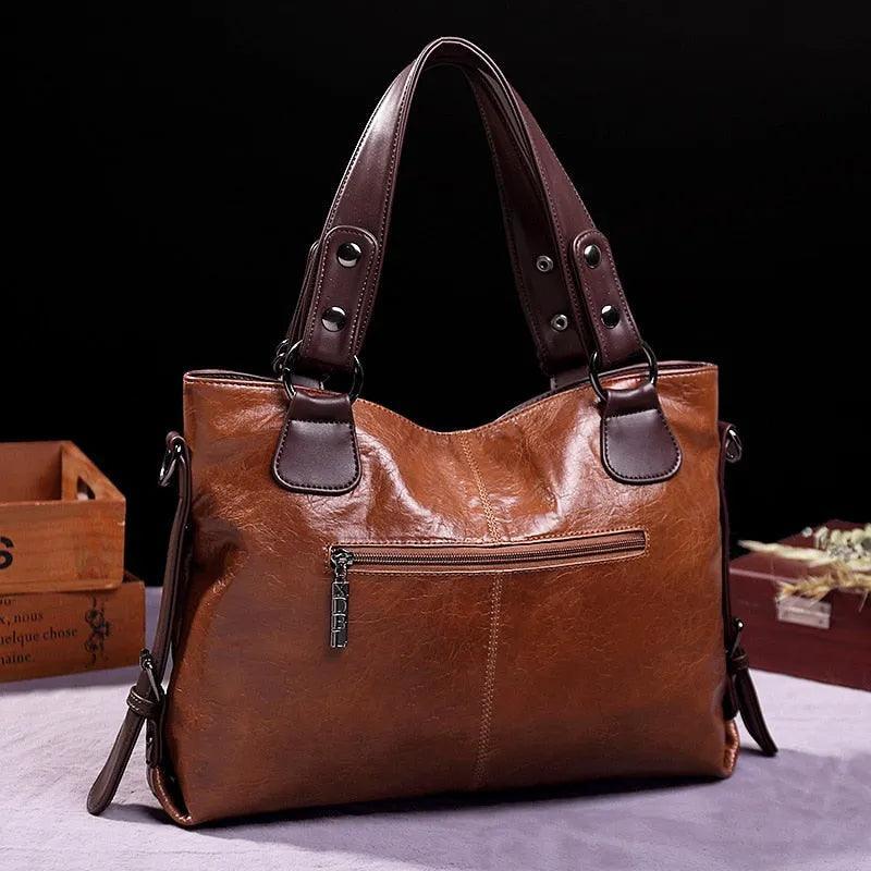 Bolsa Feminina Tote Grande em Couro Morgana
