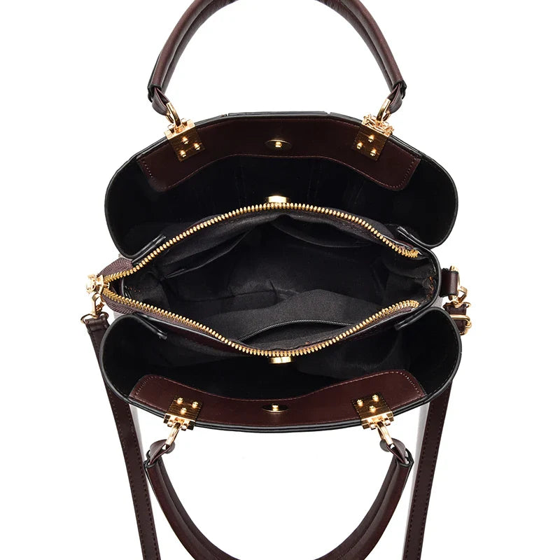 Bolsa Feminina Tote Grande em Couro Victoria