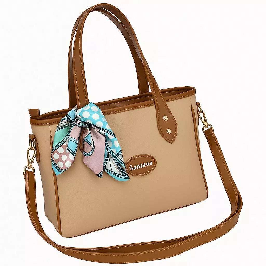 Bolsa Feminina Tote Média Luxury com Acessório