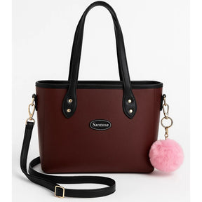 Bolsa Feminina Tote Média Luxury com Acessório