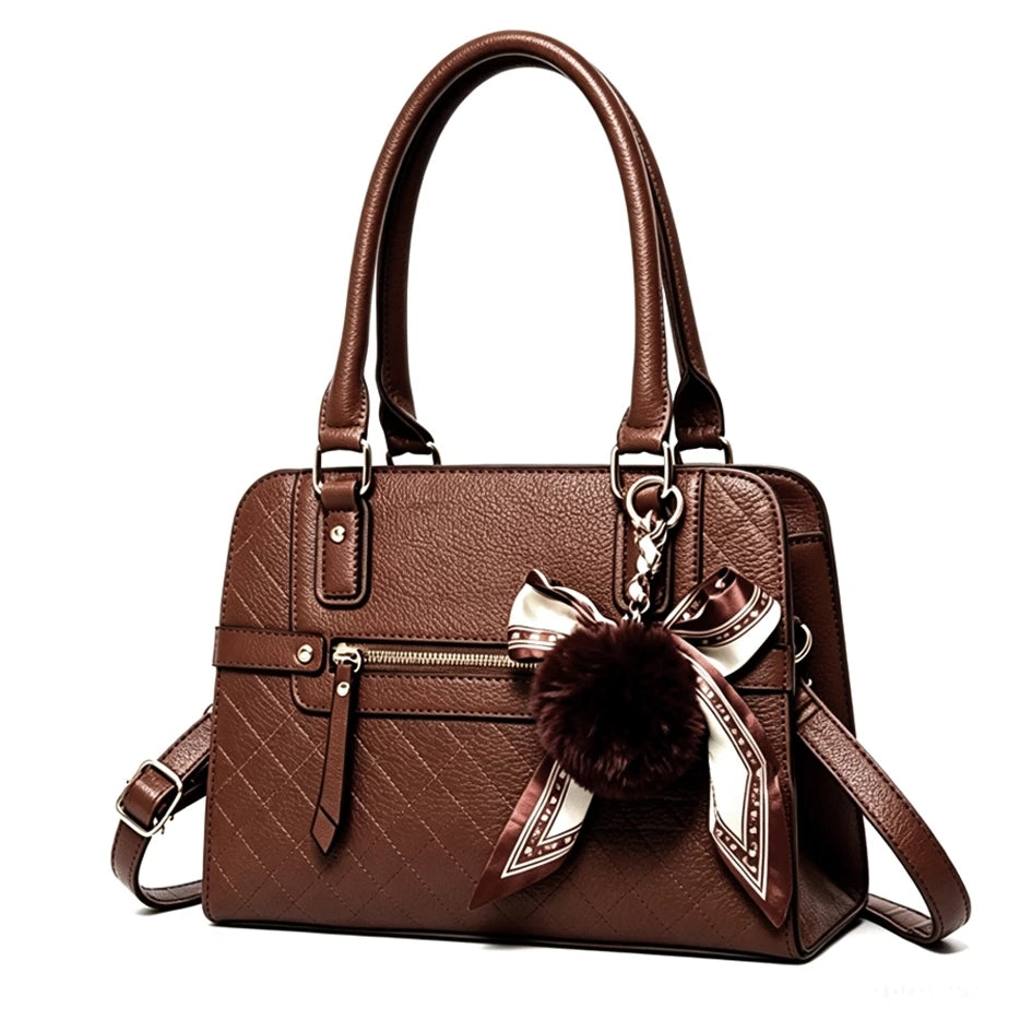 Bolsa Feminina Tote Média em Couro Lumière