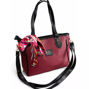 Bolsa Feminina Tote Média Luxury com Acessório
