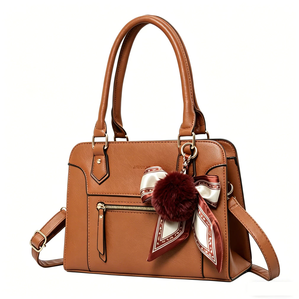 Bolsa Feminina Tote Média em Couro Lumière