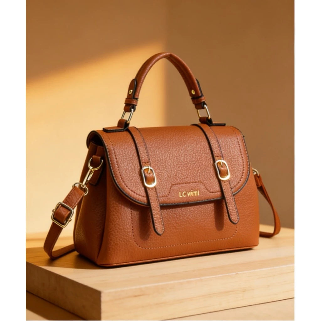 Bolsa Feminina de Ombro Média em Couro Monaco