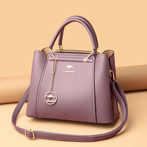 Bolsa Feminina  Tote Média em Couro Gisely
