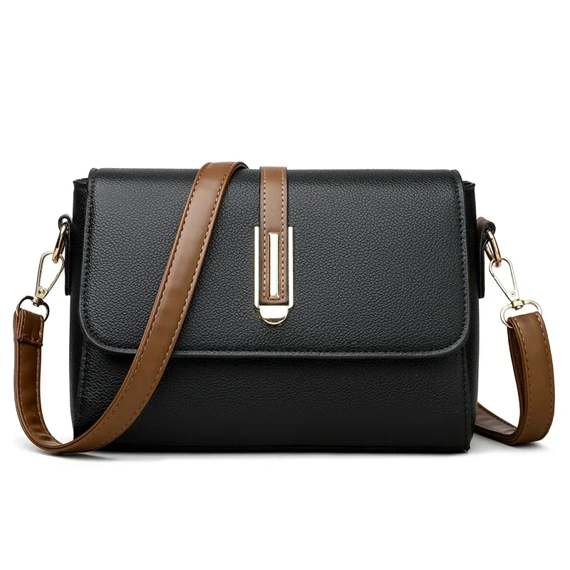Bolsa Feminina Tiracolo Pequena Em Couro Minimalista