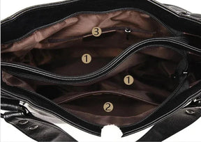 Bolsa Feminina Hobo Grande Em Couro Soft