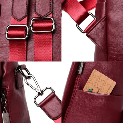 Mochila Feminina Siena em Couro Legítimo