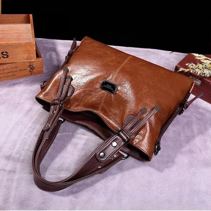 Bolsa Feminina Tote Grande em Couro Morgana
