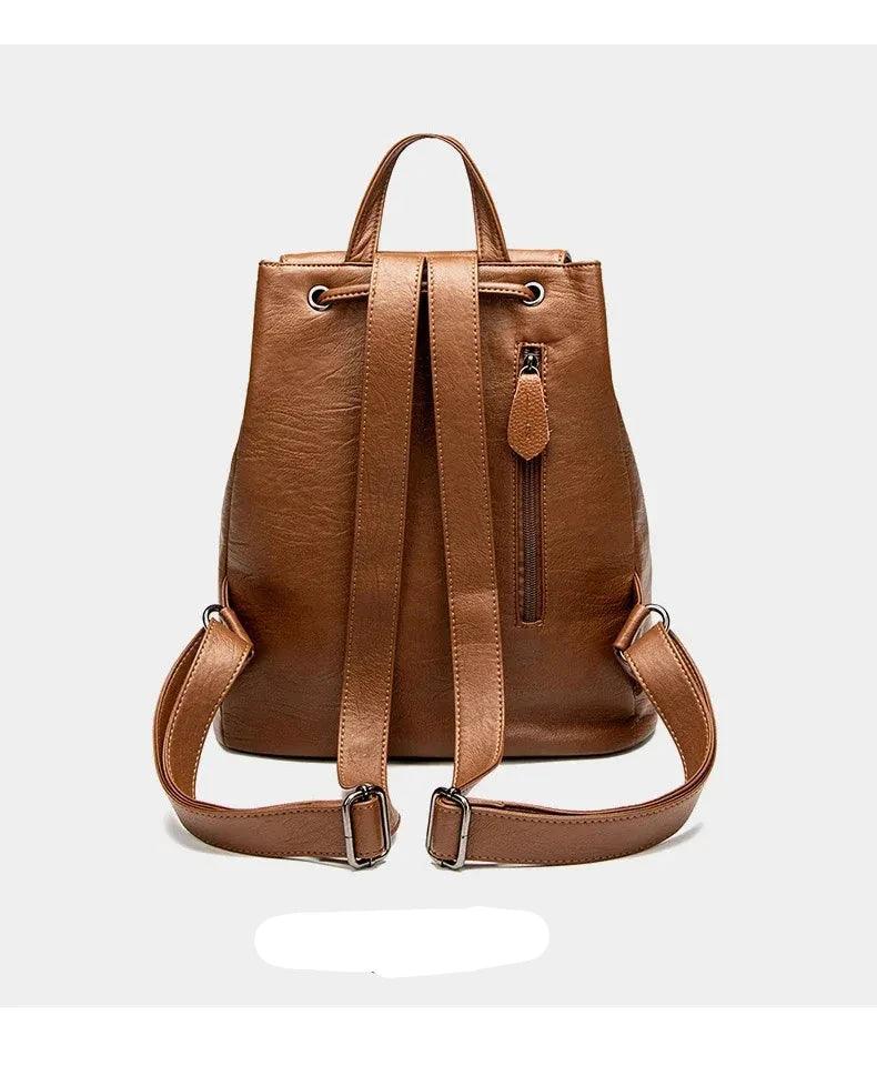 Mochila Feminina Roma em Couro Legítimo