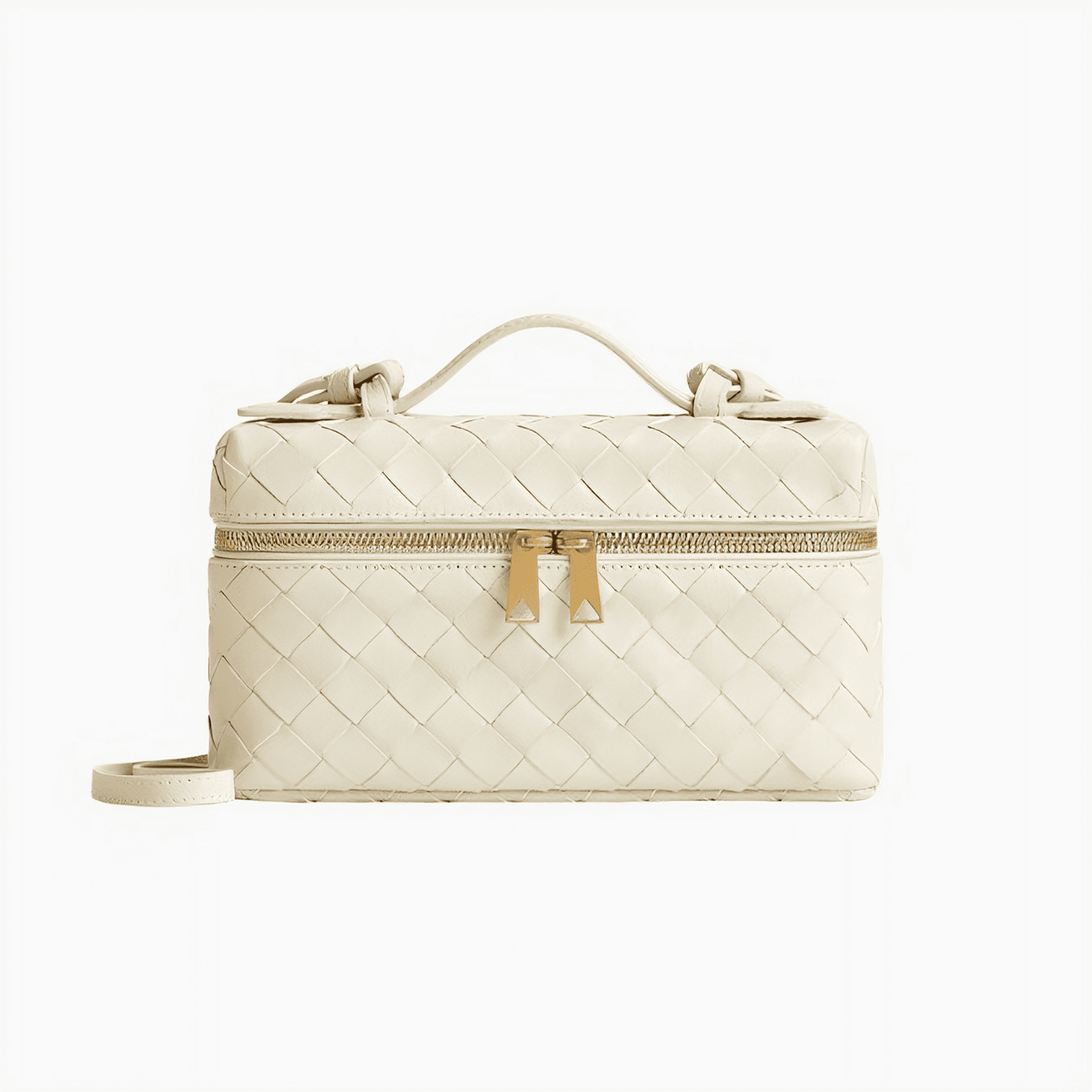 Bolsa Feminina de Mão Pequena Matelassê em Couro Milano