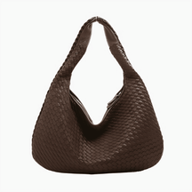 Bolsa Feminina Hobo Grande em Couro Trançada Tessália
