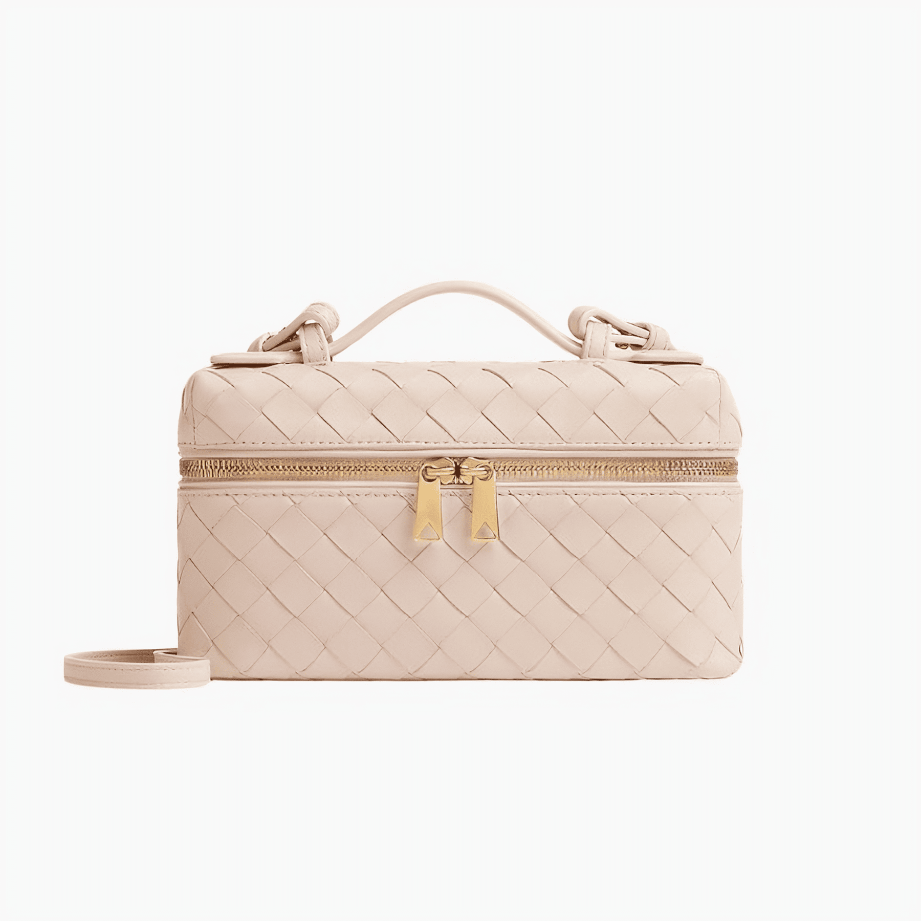 Bolsa Feminina de Mão Pequena Matelassê em Couro Milano
