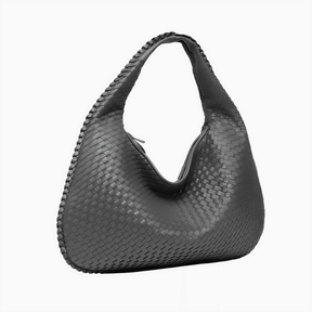 Bolsa Feminina Hobo Grande em Couro Trançada Tessália