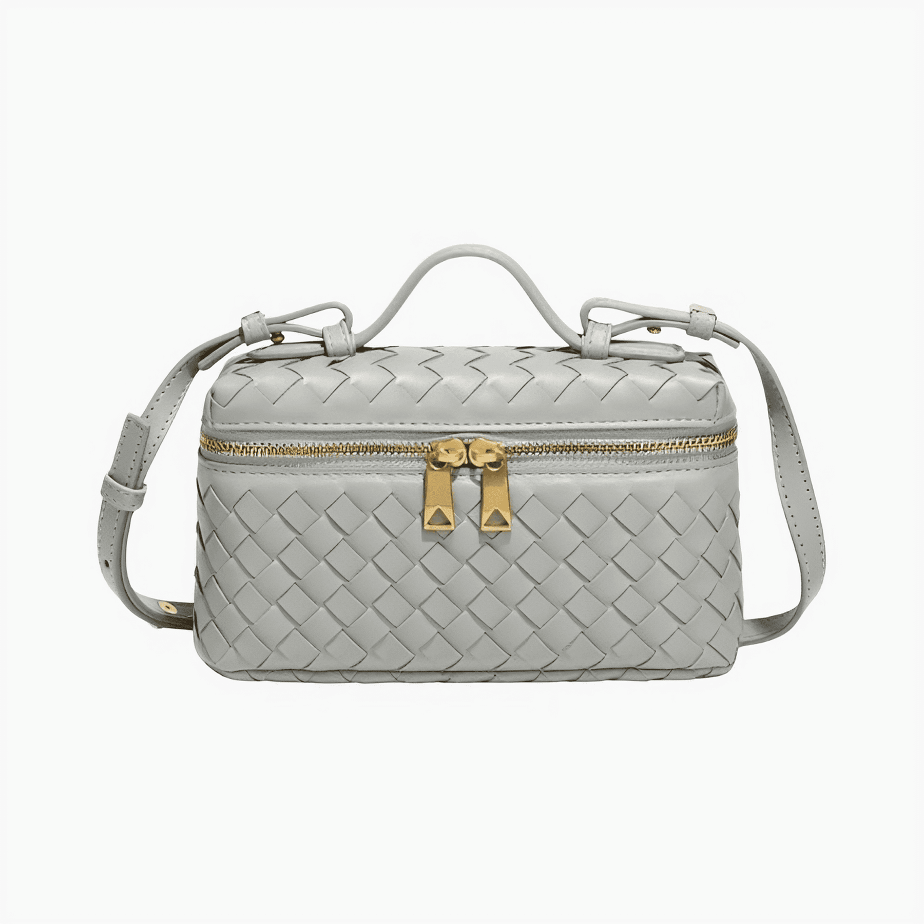 Bolsa Feminina de Mão Pequena Matelassê em Couro Milano